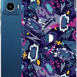 AtOdds Mobile Skin Sticker Wrap | Compatible for MOTO G34 (5g) | Scratchproof Matte Finish | Full Coverage for All Sides & Camera Protection (Abstract)-picture-22
