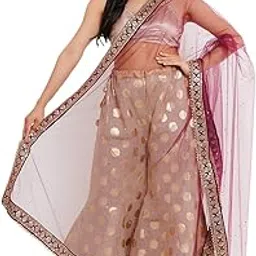 way2like Net Bridal Dupatta Embroidered Scarf Wedding Chunni For Women-picture-50