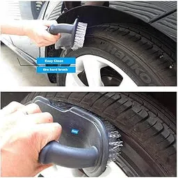 Nikavi Car Wheel Tire Rim Cleaning Scrub Brush, Car Cleaning Tool (Gray)-picture-16