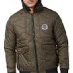 spykar Men's Standard Length Polyester Straight Fit Full Sleeve Plain Stand Collar Casual Jacket-picture-10