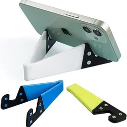 Kerguelen Portable Cell Phone Stand for Desk, Foldable Pocket Travel Mobile Phone Holder, Upgrade Universal V Smartphone Kickstand Mount Compatible with iPhone IPads Tablet Kindle Android, Pack of 2-picture-12