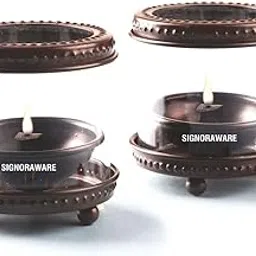 SignoraWare Lume Décor Diya Pooja | Compact and Lightweight | Daily Puja & Aarti | Ambient & Decorative Lighting | Light Them During Small Religious Ceremonies, Prayer Times or Cultural Events-picture-52