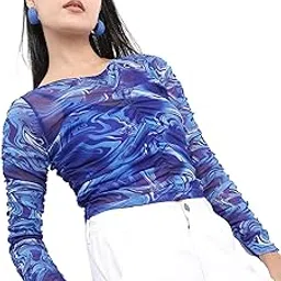 ketch Women Polyester Regular Fit Printed Full Sleeve Tops-picture-46