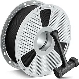 SUNLU PA6-CF 3D Filament 1.75mm, Heat Deflection Temperature up to 209°C, Made of 80% PA Nylon and 20% Carbon Fibers, Stiff & Strong & Heat Resistant, for Industrial Parts, Frosted Texture, 1KG Black-picture-30