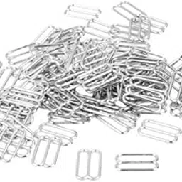 ATORSE 20x100pcs Metal Bra Strap Adjuster Slider/Hooks Lingerie Sewing 14mm 8 Shape-picture-20