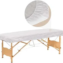 Nidy® Disposable Fitted Massage Table Sheets, Heavy Duty Elastic Disposable Bed Cover, Breathable Disposable Fitted Sheets for Spa White (10, 80x180CM)-picture-61