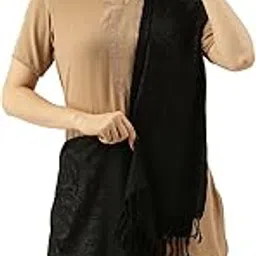 pashmoda Women’s 100% Pure Wool Aari Embroidered Stole, Shawl and Wrap, Woolmark Certified, Sustainable and Natural Fabric (Size 28x80)-picture-20