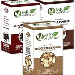 MR Ayurveda Kapoor Kachri Powder, Shikakai Powder & Reetha Powder - Pack of 3 (300 Grams)-picture-32