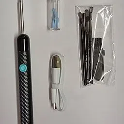 Ear Wax Removal Tool Kit, WIFI enabled,4 MM (smaller diameter), easy to insert in Ear, Ear Otoscope Camera Wireless 5M Pixel Camera 3.5mm Ear Wax Cleaner with 6 Led Light 350mA/1.5h Ear Camera-picture-36