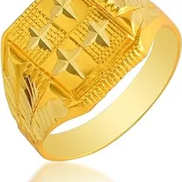 superstore18 24KT Gold Plated Brass Men's Traditional Ring with Star Pattern, Fashion Jewellery (SST3768ORDM)-picture-14
