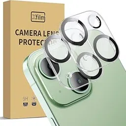 Xfilm Pack of 1 Camera Lens Protector for iPhone 14/14 Plus & 15/15 Plus HD Tempered Glass [Case Friendly & Scratch Resistant], Bubble Free, Easy Installation, Clear-picture-24