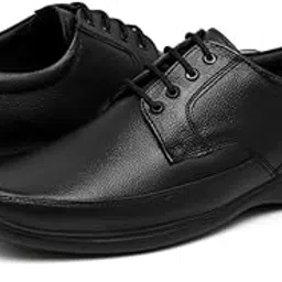 pisces by aramish Men's Genuine Leather Lace up Derby Formal Shoes-picture-27