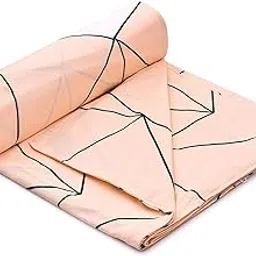 Quilt Cover Double Bed with Zipper Blanket Cover/rajai Cover/dohar/Duvet Cover King Size (Glace Cotton) (Sea Green)-picture-29