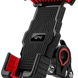 Inkbird LERWAY Bike Phone Holder Bike & Motorcycle Phone Mount Universal Mount with 360° Rotation Handlebar Phone Clamp with Aluminum Arms for Smartphones and GPS Devices Between 4.6 and 6.5 inches-image-22