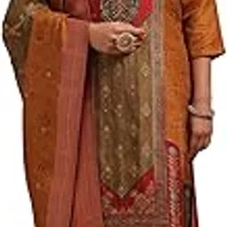 Womens Brocade Floral Print Suit Set With Sequins-image-35