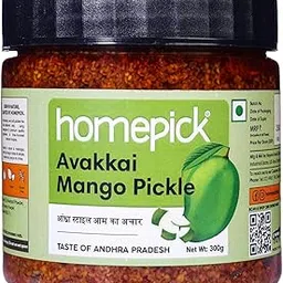 Homepick Avakkai Mango Pickle 300g - Andhra's Avakaya Manago-picture-39