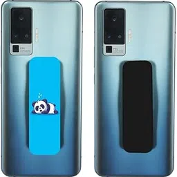 MO-GRIP Finger Grip Combo Selfie Holder & Mobile Stand Pack of 2 for iPhones & Android Smartphones - Black-Panda-picture-27