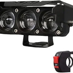 NIGHT LIFE 60W LED Fog & Driving Light with 3 Lenses and Switch – Dual Beam White & Yellow Light – Waterproof Metal Body – Universal Fit for Bikes, Cars, Trucks – Durable, Bright – Pack of 1-picture-20