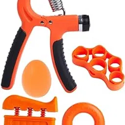 Grip Strength Trainers Hand Exerciser for Muscle Training Home Gym Musicians Orange Sporting Goods Fitness, Running & Yoga Fitness Equipment & Gear Hand Grippers-picture-14