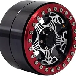 ATORSE 2.2 Inch CNC Beadlock Wheel Rim Metal Alloy for 1/10 Rc Crawler Car Red-image-27