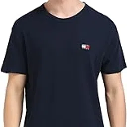Tommy Hilfiger Men's Solid Regular Fit T-Shirt-picture-53