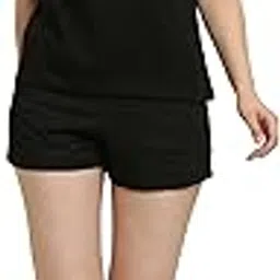 CANIDAE Women's Solid Regular Fit T-Shirt and Shorts Set | Nightwear | Small-10XL-picture-49