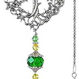 H&D HYALINE & DORA Tree of Life Crystal Suncatchers Crystal Drop Prism Rainbow Maker Hanging for Home Garden Decoration, Heart Shaped-picture-26