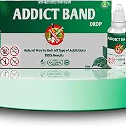 Addict Band Pure Herbal Ayurvedic De-Addiction Drops - Natural Remedy for Alcohol, Smoking, Tobacco & All Addictions | Box of 3 x 30ml-image-21