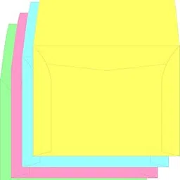 IMPRINT Paper Envelope 4x3 Inches Pack of 50 Mix Colors-picture-27