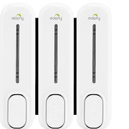 DOLPHY ABS Liquid Soap Dispenser For Bathroom & Kitchen -300Ml-Set Of 3,White-picture-20