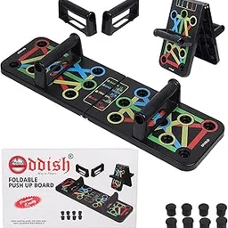 ODDISH; way to fitness Foldable Push Up Board gym equipment for men, excersing equipment, chest workout equipment - Training System for Men and Women-picture-20