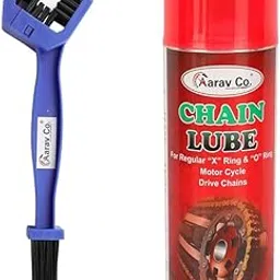 Aarav Co. Chain Lube 500ML with 1 Unit Blue Chain Cleaner Brush-image-0