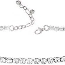 vama Traditional Embellished Tennis Hand Bracelet AD Stone Charm Armlet Nazar Bracelets for Women & Girls-picture-34