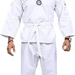 Real Choice Adult Cotton Taekwondo Uniform Set with Top, Pants & White Belt – Unisex Martial Arts Dobok for Training & Competition-image-4