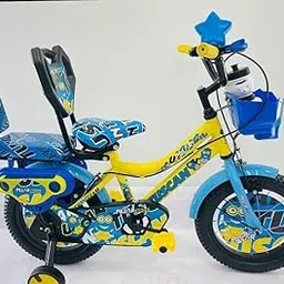 Tuscan 16 Inch Kids Cycle for Boys & Girls | Aqua Blue | Steel & Alloy Frame | with Training Wheels, Water Bottle, Carrier & Mudguard | Suitable for 4 to 7 Years | Stylish Kids Bicycle (Blue)-picture-30