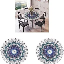 bnf® 2pcs Elastic Edged Waterproof Backed Fitted Table Cover Tableclothes 1.5m_F|Home & Garden | Furniture | Furniture Parts & Accessories-image-7