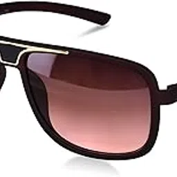 piraso Unisex Adult Square Sunglasses (Red Frame, Light Red Lens) (Medium)-picture-32