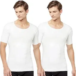 t.t. Men Interlock Half Sleev Vest with Pocket White-picture-29