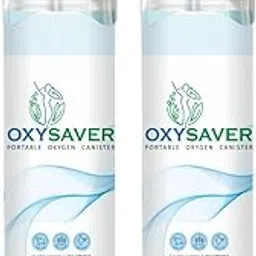 Oxysaver Portable Oxygen Canister | 24L (Up to 500 Breaths) | Instant Support for Low Oxygen, Breathing Difficulties, Choking & Emergency Respiration | Travel-Friendly & Lightweight image 1
