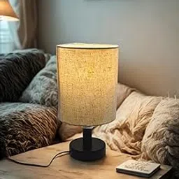 BH Handicraft Modern Black Metal LED Table Lamp, Night Lamp for Bedside, Study, Bedroom, Office Room, Desk Table (Pack of 1)-picture-19