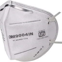 9004 IN Non-Woven Fabric Disposable Foldable Dust/Pollution Particulate Respirator Mask (White, Without Valve, Pack of 20)-image-66