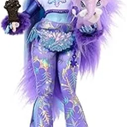 Monster High Doll, Abbey Bominable Yeti with Pet Mammoth Tundra & Accessories Including Furry Scarf & Snowflake Backpack-picture-11