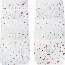 DON CARE New Born Baby Boy & Baby Girl Cotton Cloth U Shaped Washable and Reusable Langoti Langot Nappy (Multicolor, 0-6 Months) Pack of 10-picture-17