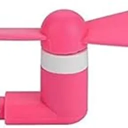 Duxk Mini Portable Type-C USB Fan for Smartphone With Two Blades(Pink)-image-10