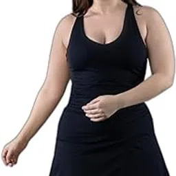 one Piece Tummy Control Swim Suit Split Skirt with Attached boy Short for Women| Swimming Suit for Women-image-53