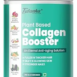TATANKA NUTRITION PLANT BASED COLLAGEN BOOSTER WITH NATURAL VITAMIN C BIOTIN SILICA SKIN GLOWING HERBS ANTI AGING BERRIES (250G)-picture-36
