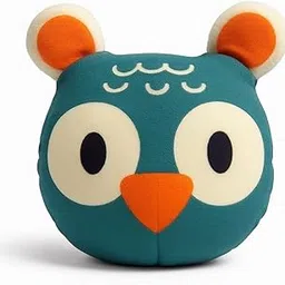 Small Owl Face Plush Soft Toy for Kids – Cute & Cuddly Bird-Shaped Stuffed Animal – Lightweight & Huggable Play Toy (Multicolor)-picture-20