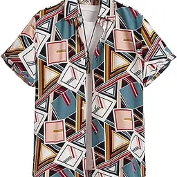 greciilooks Men's Rayon Regular Fit Casual Stylish Printed Formal Half Sleeve Shirt-picture-32