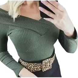 Trendy Style Collections Off Shoulder top for Girls & Women | Lycra Fabric | Stylish Long Sleeve Casual Wear-picture-53
