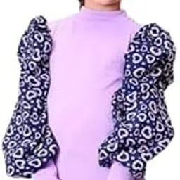 Stylish Cotton Blend Tops & Tunics for Girls Lavendar 7-8 Years-picture-13
